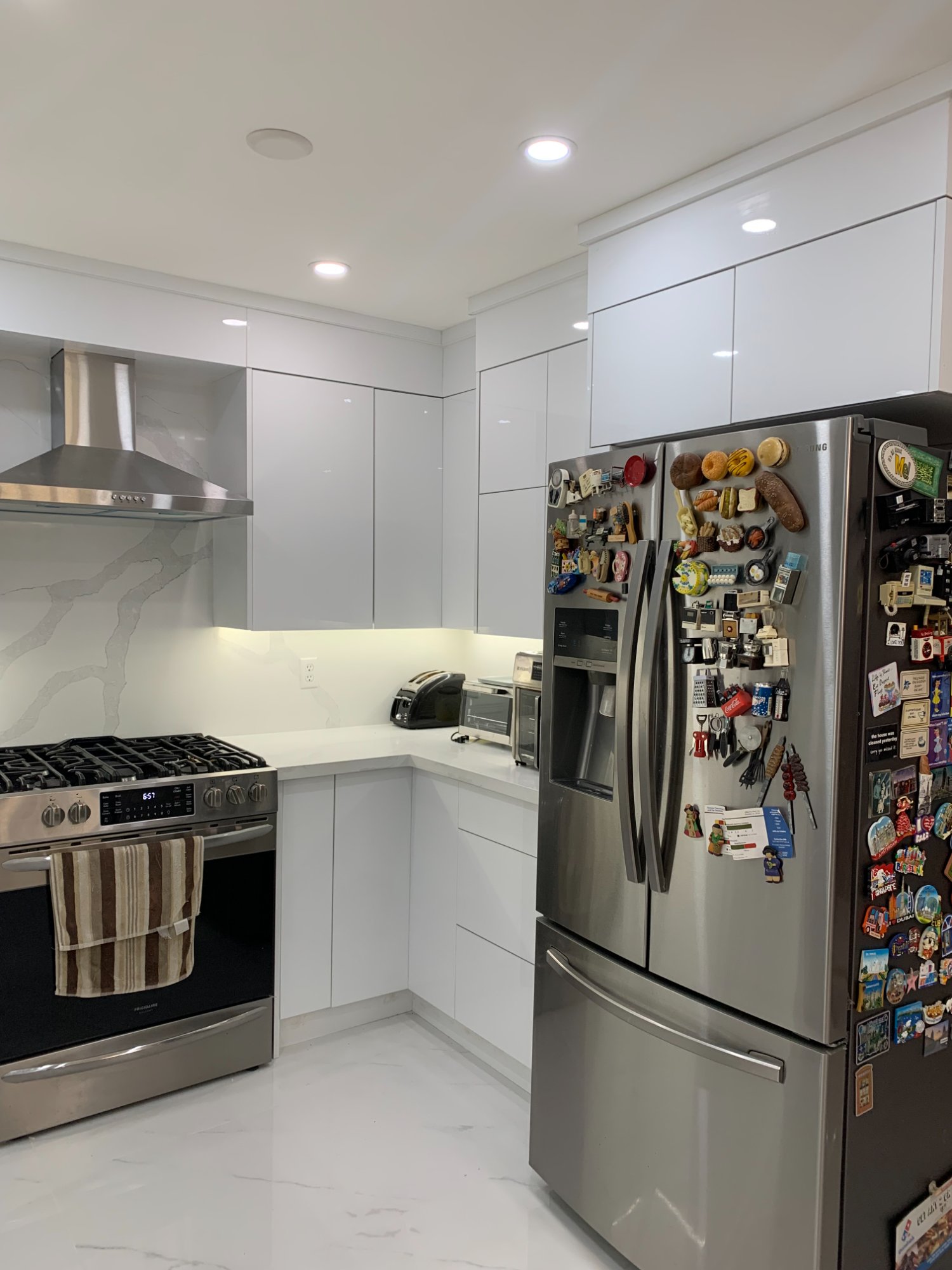 Modern white kitchen